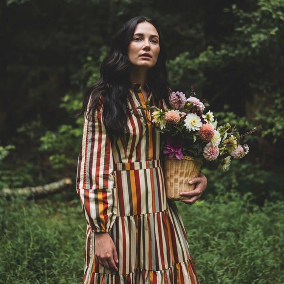 BNWT Parterre - Brooks Dress (Dolce Stripe) - Size 2 (6-8) - Picture 1 of 5